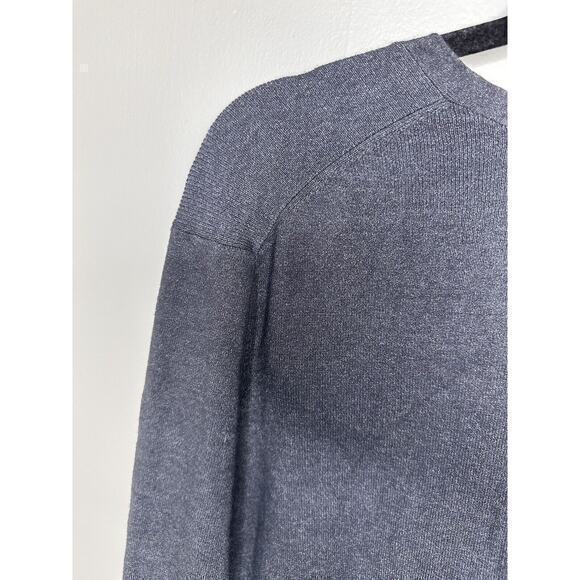 Chicos Sweater Womens 3 (XL 16) Gray Rayon V Neck Long Sleeve Luxe Knit - Picture 8 of 14